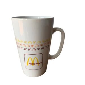 Vintage McDonald's Ceramic 4.5" Tall Coffee Mug Cup Holds 8 oz RARE HTF